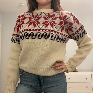 Vintage wool après-ski sweater